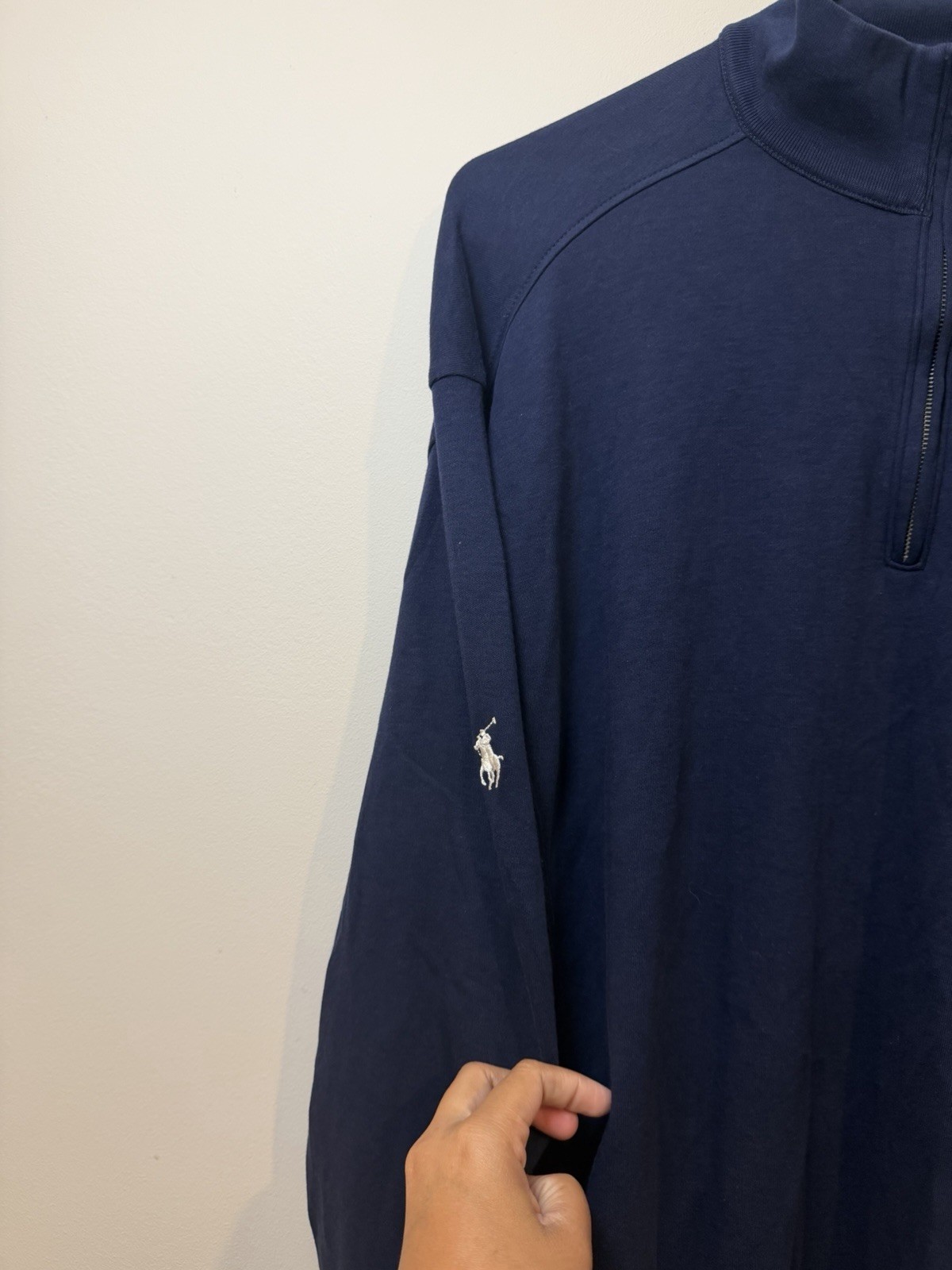 Polo Golf Ralph Lauren US Open 2011 Navy 1/4 Zip Mock Neck Pullover Men’s L gallery