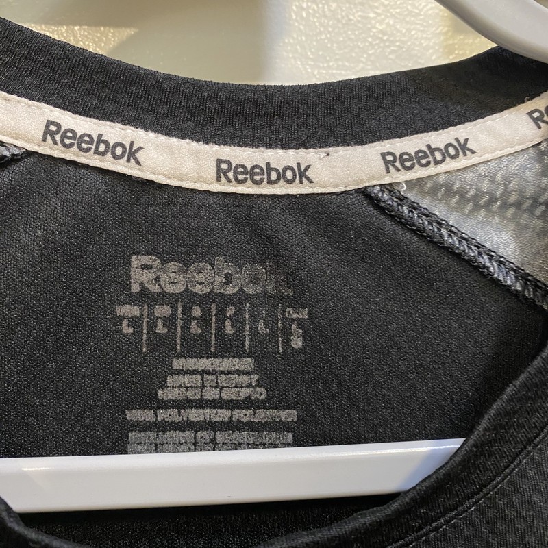 Reebok Black Male T-shirt Size L active Sport gallery