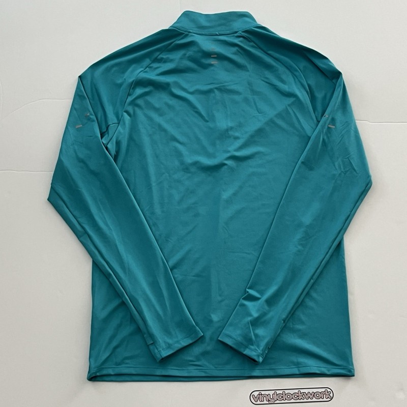 Nike Stride Dri-FIT 1/4 Zip Running Shirt Mens Small S Aqua Turquoise HV2180-345 gallery