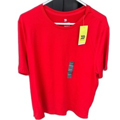 Men’s Performance Dry Fit Red T-shirt Workout Activewear Tee All In Motion