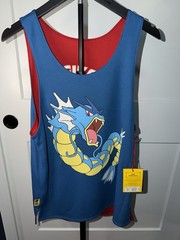 Pokémon X Target Gyarados Reversible Adult Trainer Mesh Jersey Size S