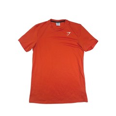 Gymshark Mens Arrival Short Sleeve T-Shirt Small Orange Activewear A2A1K