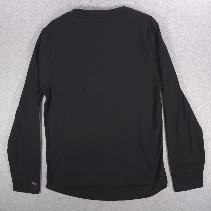 Omni-Wool Poly Blend Black Long Sleeve Crew Warm Base Layer Shirt Mens XXL gallery