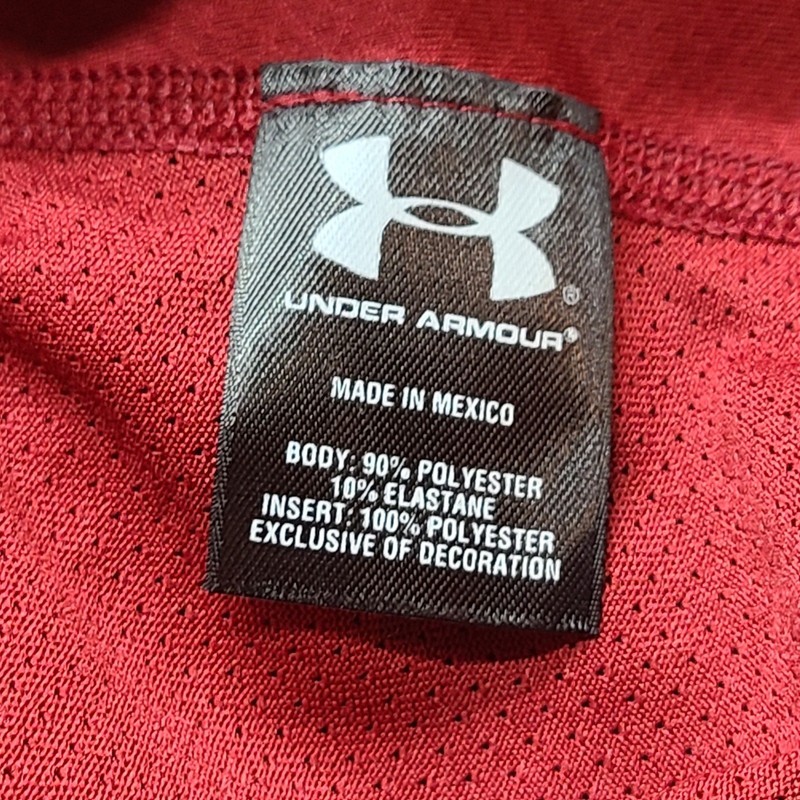 Under Armour Golf Shirt Mens MD Red New HeatGear Fitted Long Sleeve gallery