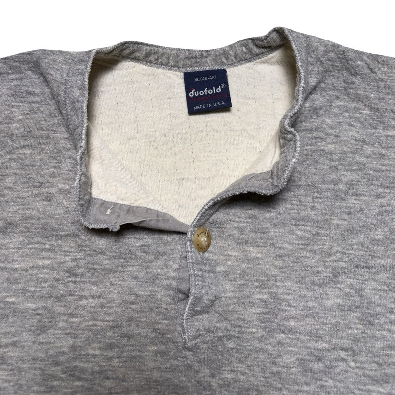Duofold Vintage 2-Layer Shirt Men’s XL Wool Blend USA Made Long Sleeve Heather gallery