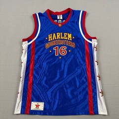 Harlem Globetrotters Jersey Men Small Blue Red Scooter #16 Basketball Stars