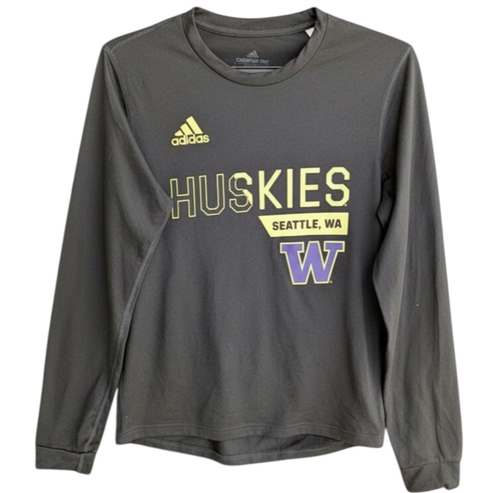 Adidas Washington Huskies Seattle Long Sleeve Creator Tee Shirt XS Performance gallery