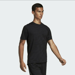 Adidas FreeLift 360 Jacquard Graphic Men T-Shirt Black DS9274