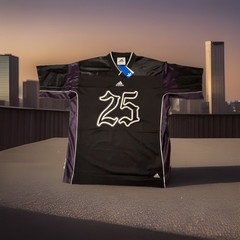 NWT adidas Football Jersey Black / Aurora Plum Men’s Size Small Shirt JY2763