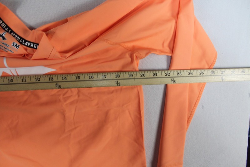 Lafroi Men Orange Shirt Casual Long Sleeve Round Neck Agile Size Small gallery
