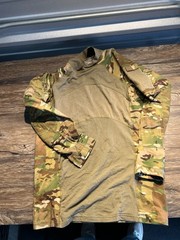 US Army Combat Shirt Mens Large Multicam Camo Flame Resistant Tactical