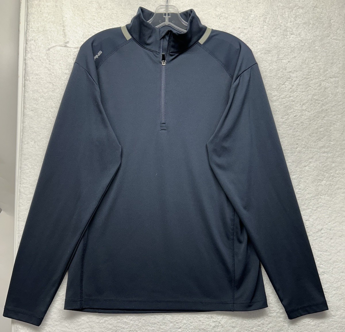 Ping Mens Size M Blue Sensorcool 1/4 Zip Pullover Athletic Shirt (K2) gallery