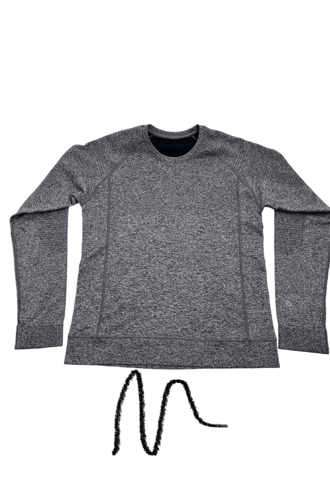 lululemon engineered warmth mens M Pullover Crew woman 8-10 Thermal Wool Blend gallery