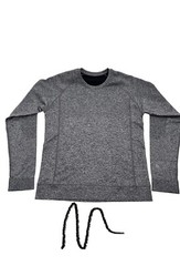 lululemon engineered warmth mens M Pullover Crew woman 8-10 Thermal Wool Blend