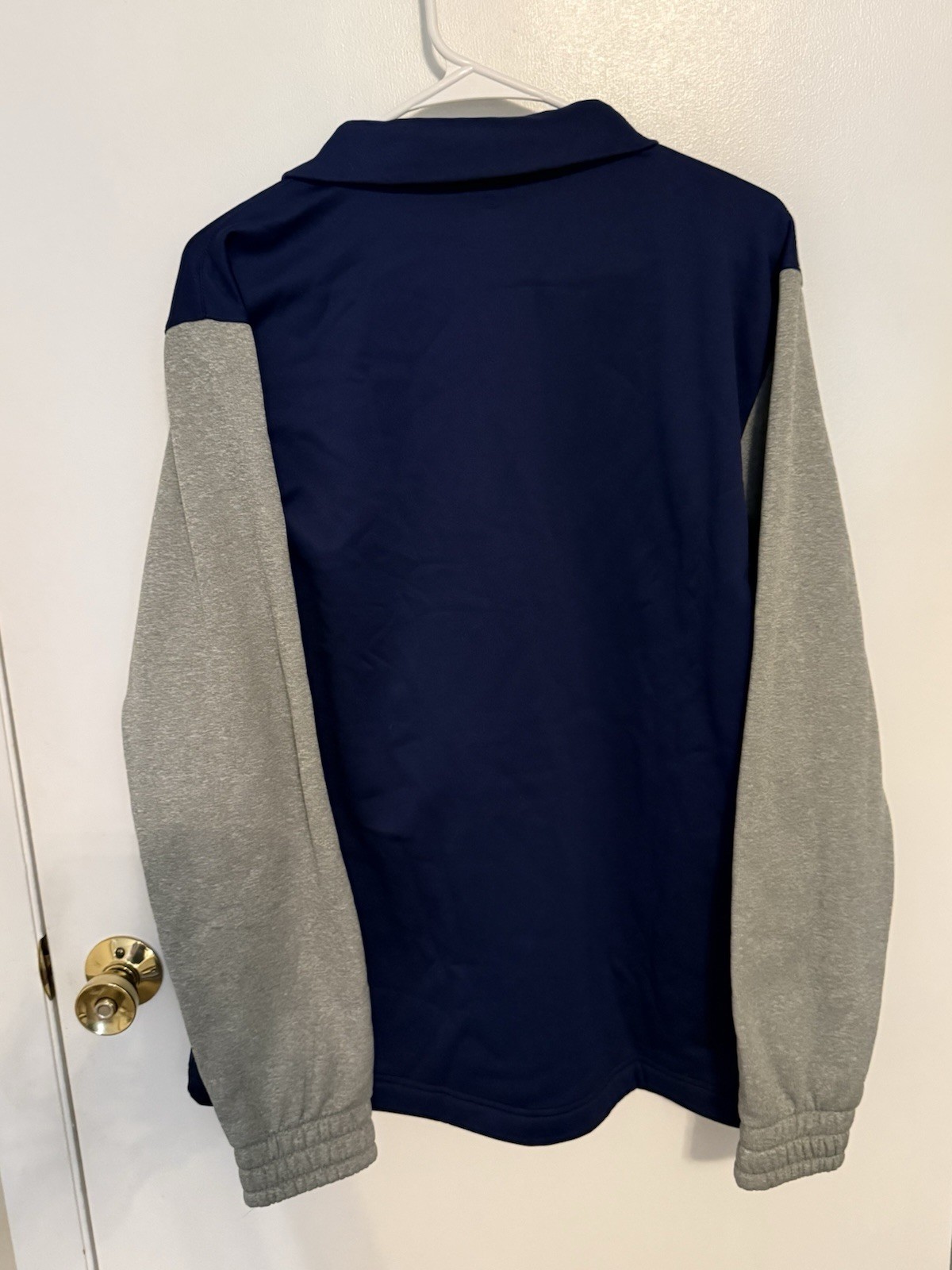 adidas Team Issue 1/4 Zip. Men’s Large. Navy Blue And Gray. New With Tags. gallery