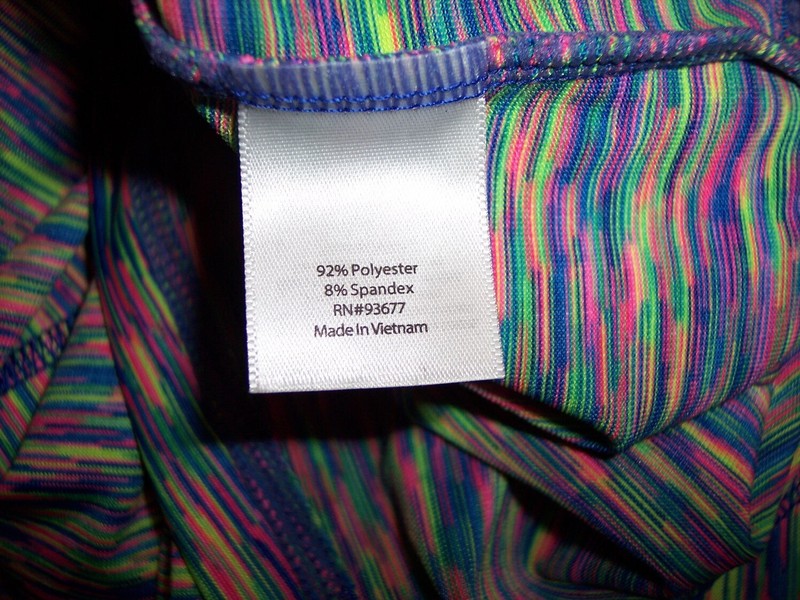 New Xersion Pride Large Rainbow Striped 1/4 Zip Poly/Spandex Pullover Shirt gallery
