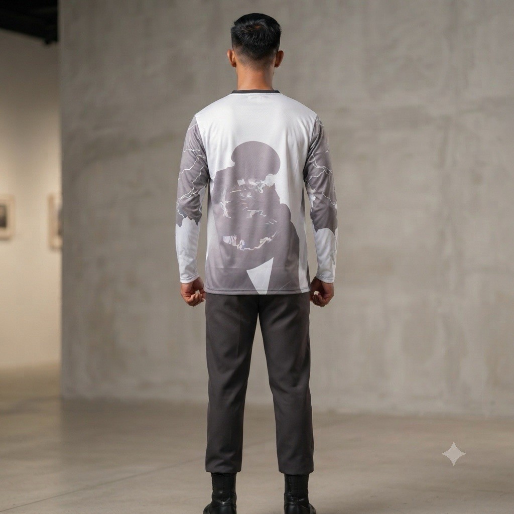 Cambodian Army Long Sleeve Shirt XL Patriotic Khmer Armed Forces Heroism Design gallery