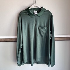 Nike Tech Pack Dri-FIT Half Zip Long Sleeve Top Polo Green FB7381-323 Mens Small