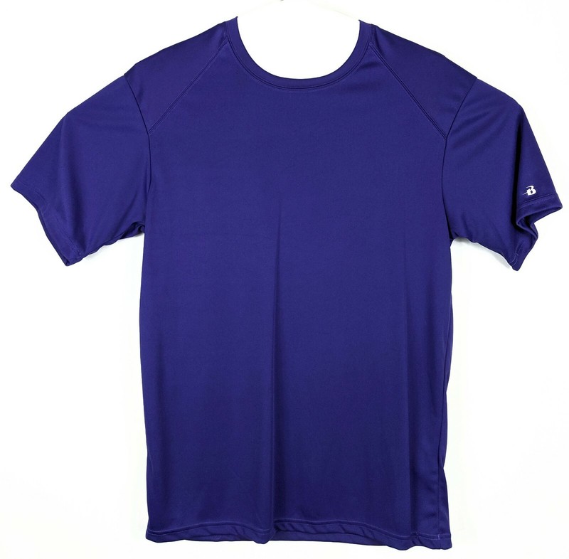 Shirts Mens Medium & Womens Medium Purple Black Notre Dame gallery