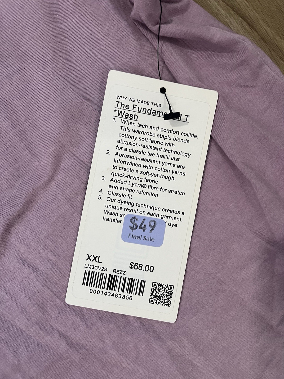 NWT Lululemon Men's Purple The Fundamental T-Shirt - Size XXL gallery