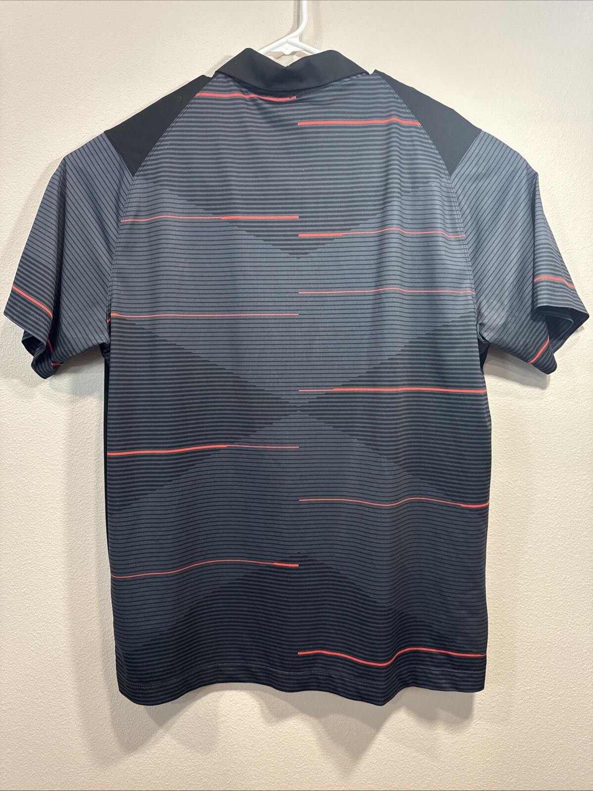 NIKE GOLF MEN'S TOUR PERFORMANCE BLACK GRAY Orange DRI FIT Sz XL gallery