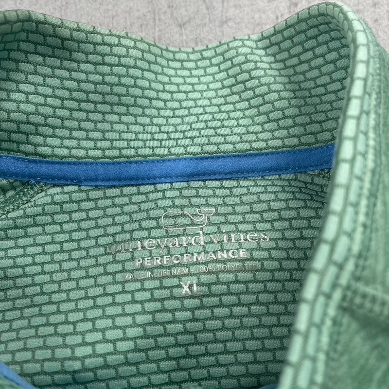 Vineyard Vines Performance Jacket Mens XL Green 1/4 Zip On the Go Sankaty Golf gallery