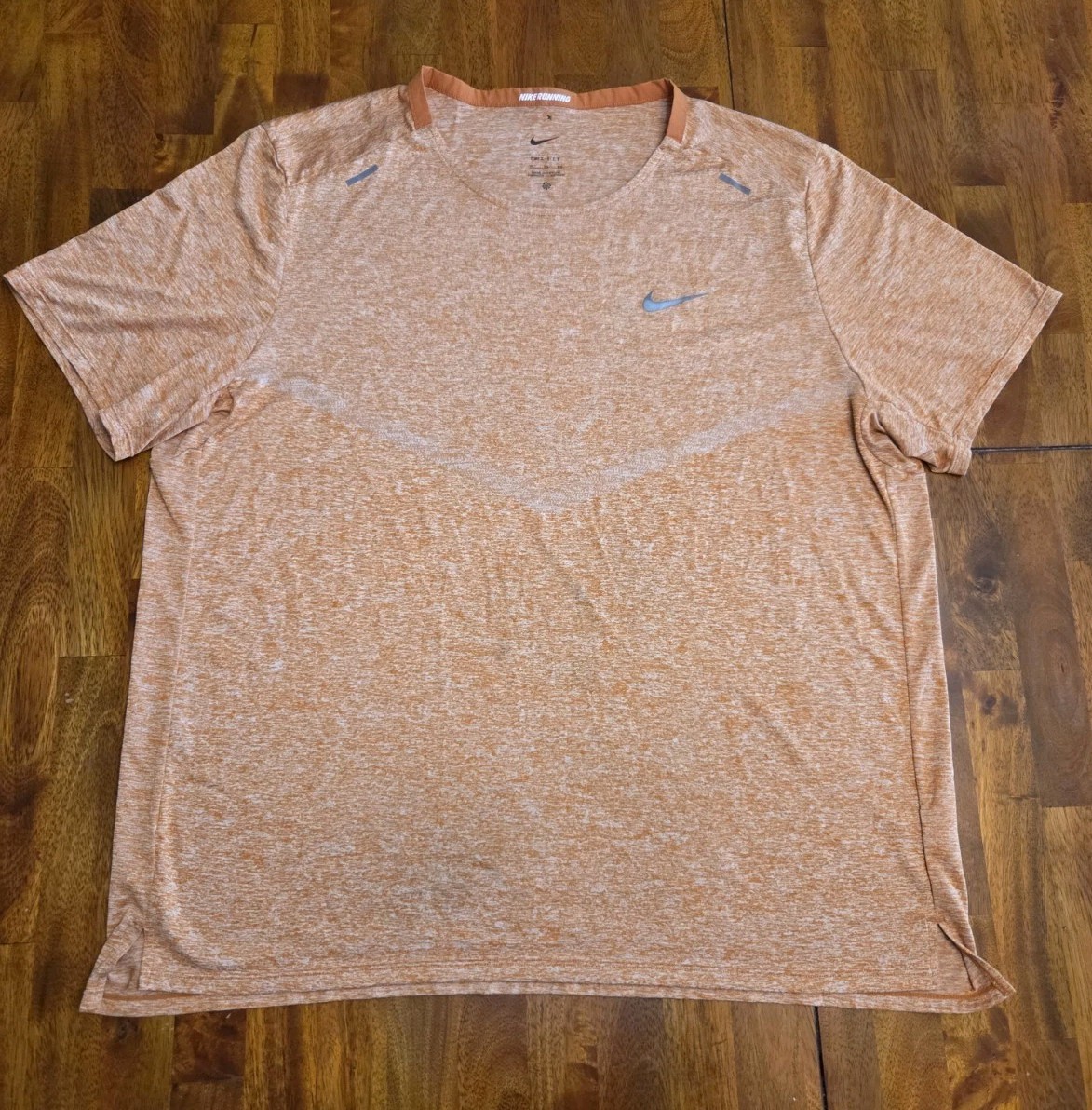Nike Men's Med Dri-FIT Rise 365 Short Sleeve Running T-Shirt Orange CZ9184 XL gallery