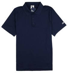 REEBOK Performance Training Polo Golf Shirt sz L Large Navy Blue
