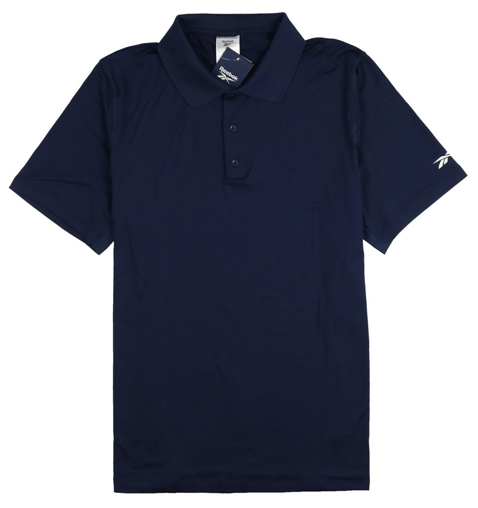 REEBOK Performance Training Polo Golf Shirt sz XL X-Large Navy Blue