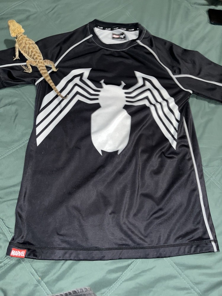 Marvel We Are Venom Venom Graphic Tee Black/White Polyester Crew L