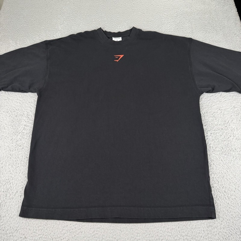 Gymshark Shirt Mens Medium Black Sets N Reps Tee Short Sleeve Workout Gym gallery
