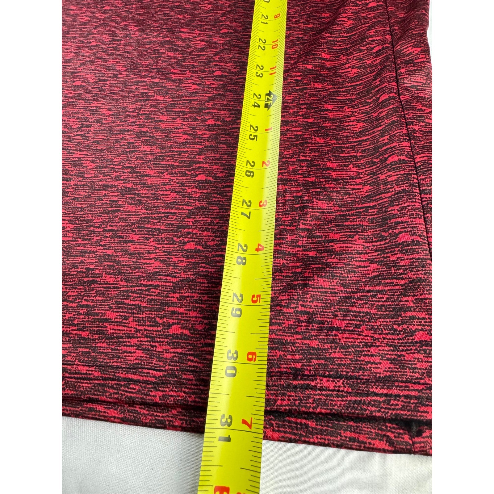 Ultra Performance Mens 2XL Sleeveless Muscle Shirt Red Black Space Dye Heather gallery