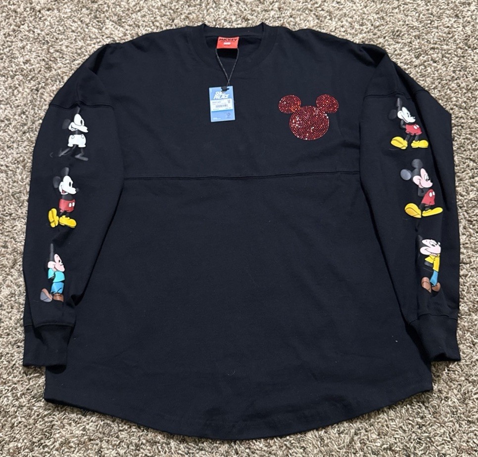 Shoe Palace MICKEY SKETCH LS Mickey Mouse Varsity Jersey. Size Large