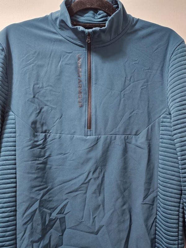 Men's Under Armour 1/4 Zip Pullover Loose Fit Golf Activewear Long Sleve Medium gallery