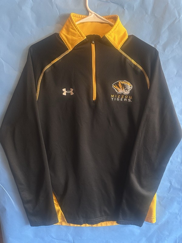 Under Armour MIZZOU TIGERS Men’s Waffle Knit 1/4 zip Athletic/Run Shirt Missouri gallery