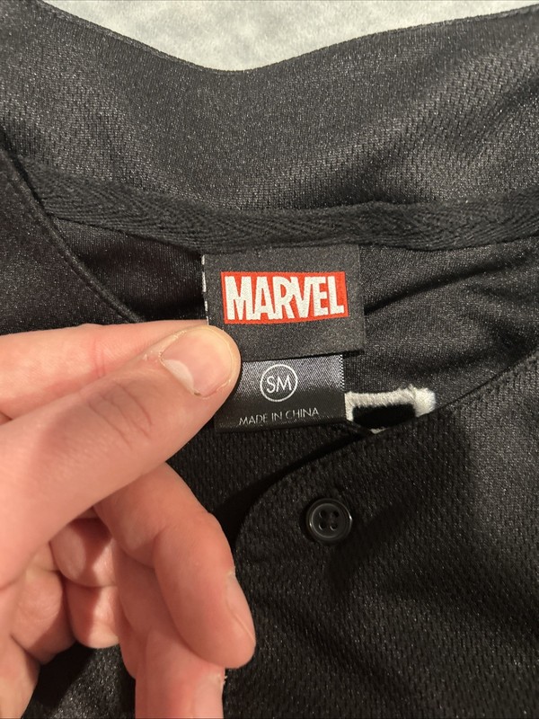 Marvel Spider-Man Jersey Mens Small Baseball Miles Morales BoxLunch Exclusive gallery
