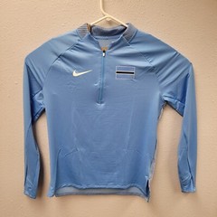 Nike Pro Elite Botswana Drill Top 1/4 Zip Blue White Track & Field USA Men’s