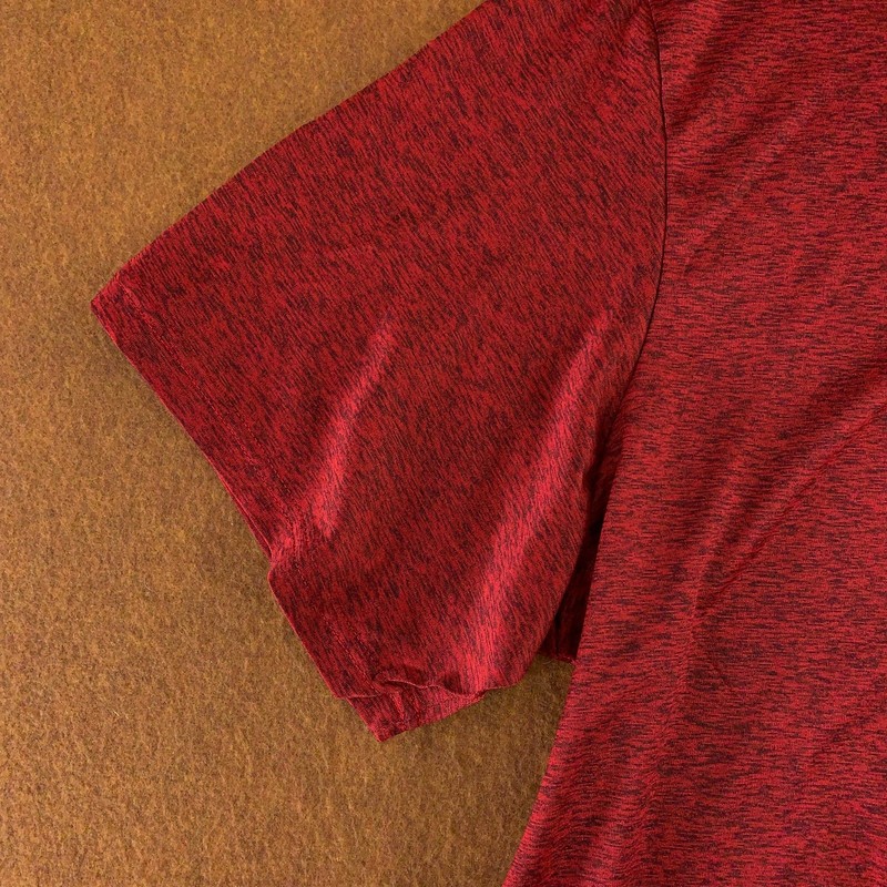 Real Essentials Mens Size 3X Red Dry Fit Short Sleeve Athletic Hoodie Tee New gallery