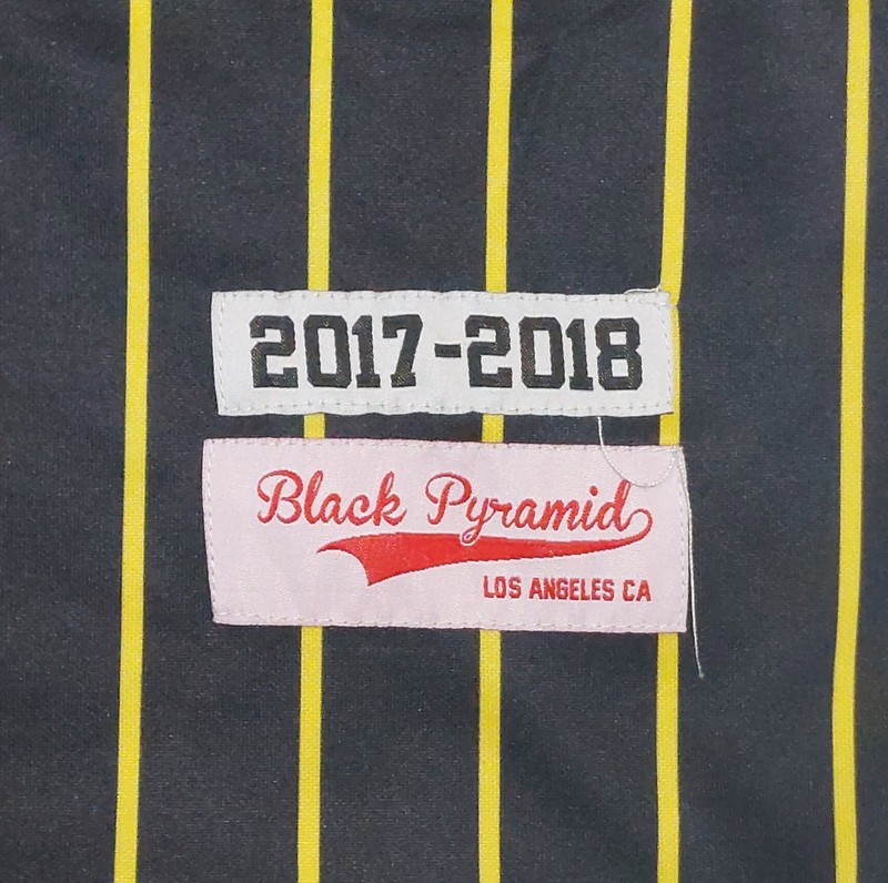 BLACK PYRAMID 2017-2018 Pittsburgh Pirates Baseball Pinstripe Jersey Medium Men gallery
