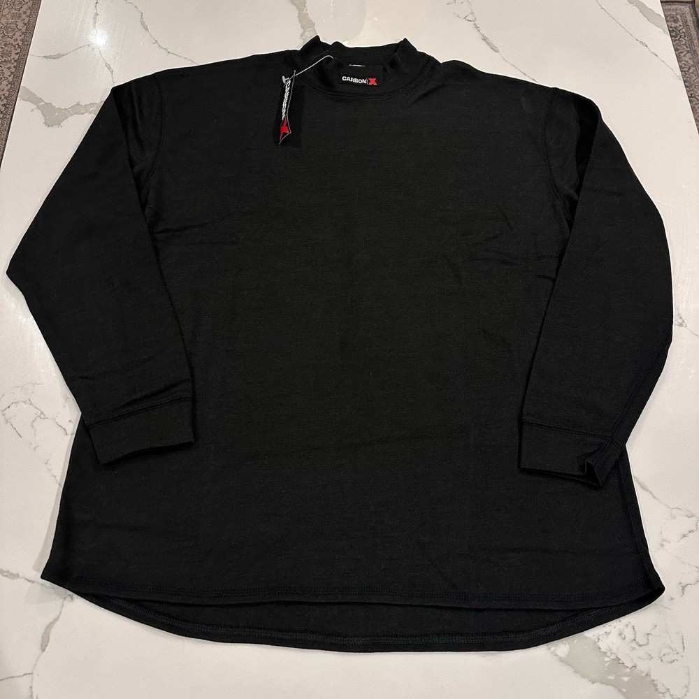 CarbonX Knit Base Layer Mock Turtleneck Pullover Top FR Mens 2XL Thermal Racing