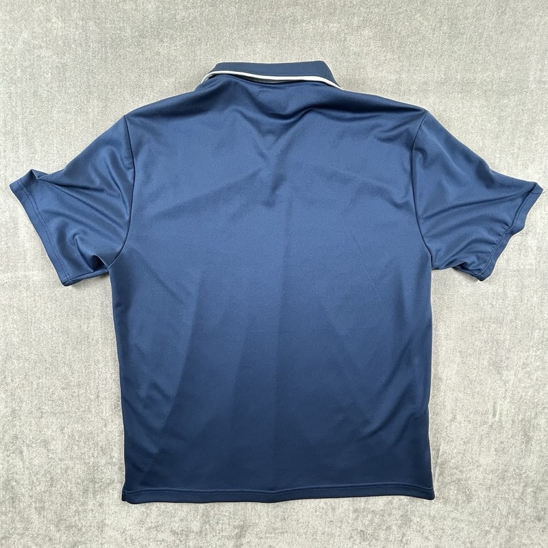 Greg Norman For Tasso Elba Play Dry Polo Mens Large Blue Short Sleeve Golf Shirt gallery
