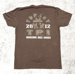Turkey TRI 2012 Renegade Series Men’s Medium Pullover T-Shirt Short Sleeve Brown
