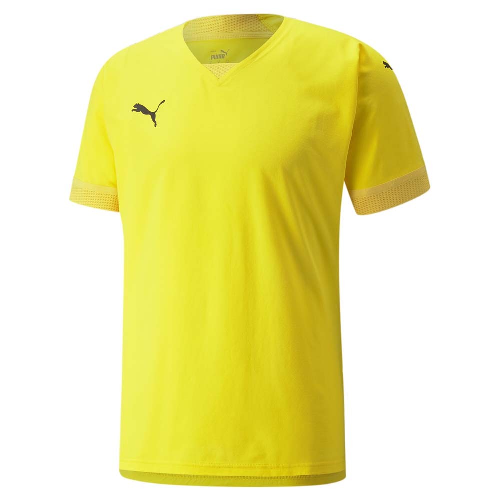 PUMA Teamfinal VNeck Short Sleeve Soccer Jersey Mens Yellow 70501607 gallery