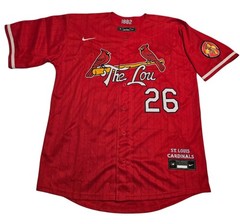Custom Nike MLB 2024 St. Louis Cardinals City Connect Limited Stitchd Red Jersey