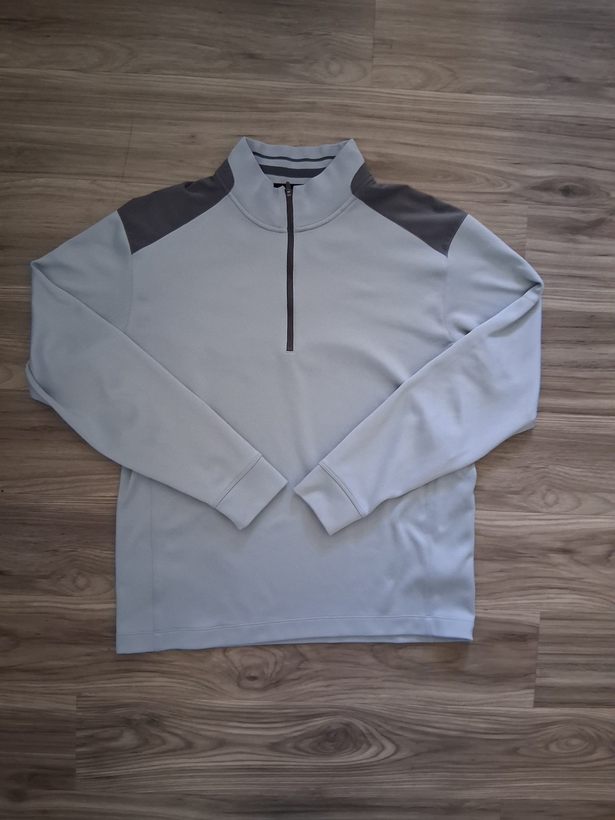 Nike Golf Tour Performance Dri-Fit Gray Quarter Zip Mens Size Large gallery