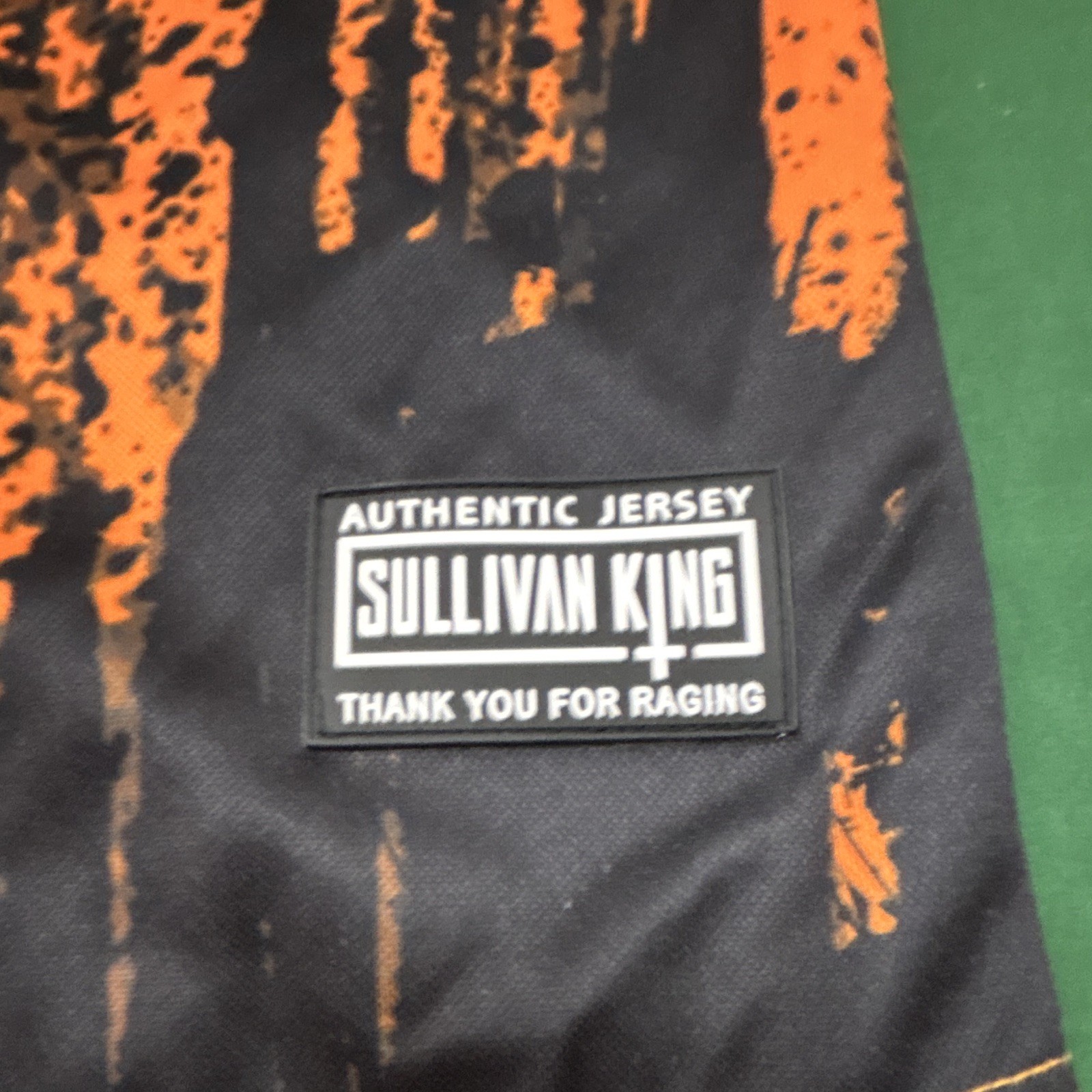 Sullivan King Mango Dubstep Orange/Black Baseball Rave Jersey Large gallery