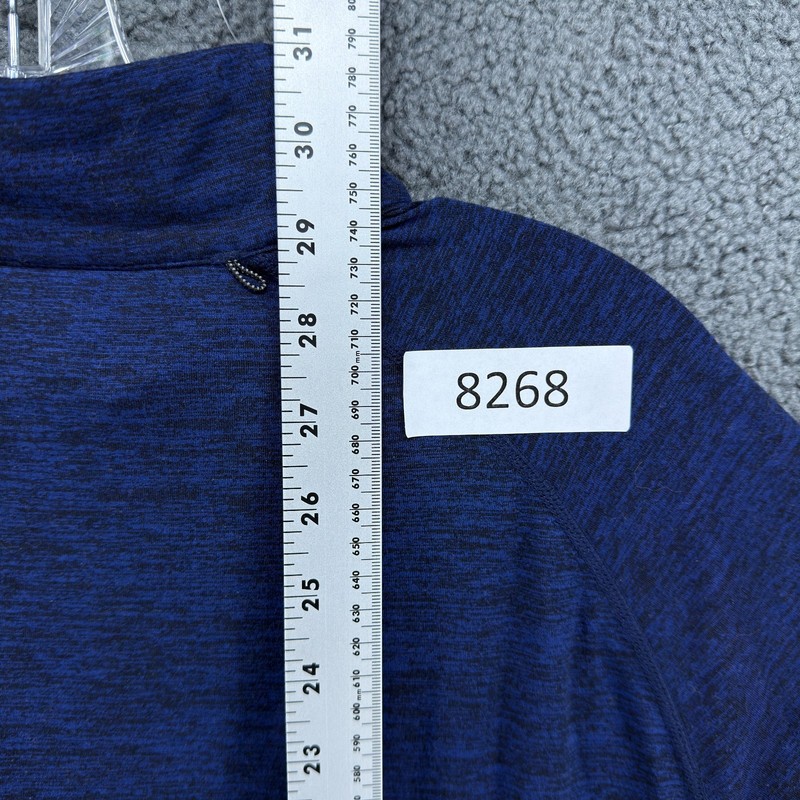 Road Runner Sports 1/4 Zip Pullover Mens L Blue Heather Running Shirt Stretch gallery