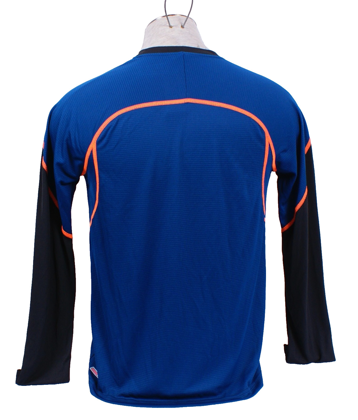 Warrior Men's S Black Blue Long Sleeve Athletic Shirt Lightweight Breathable gallery
