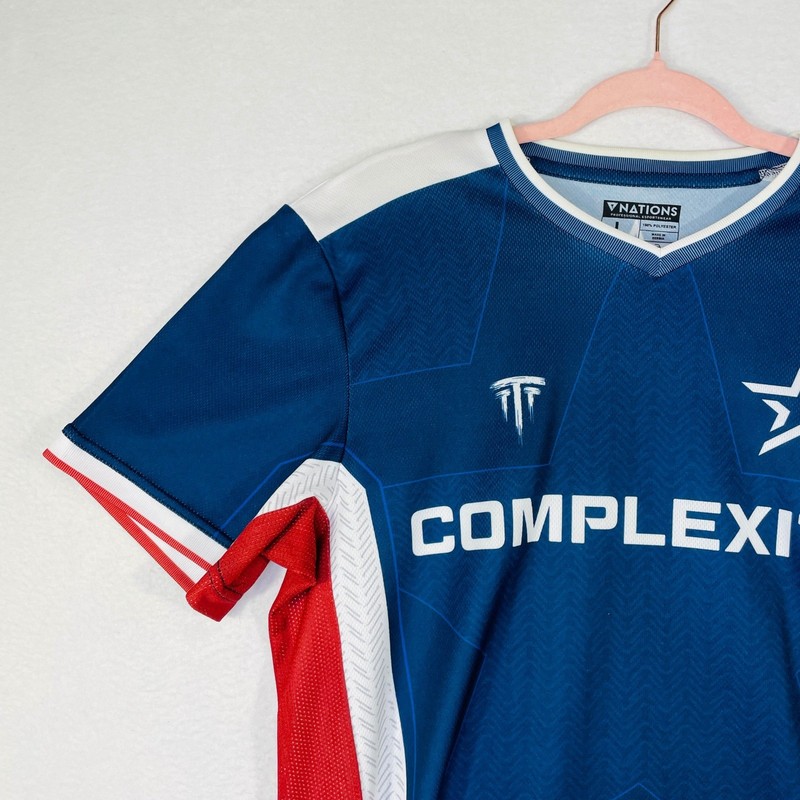 Complexity Gaming TimTheTatman Esports Jersey Nations Mens Large Blue Red White gallery