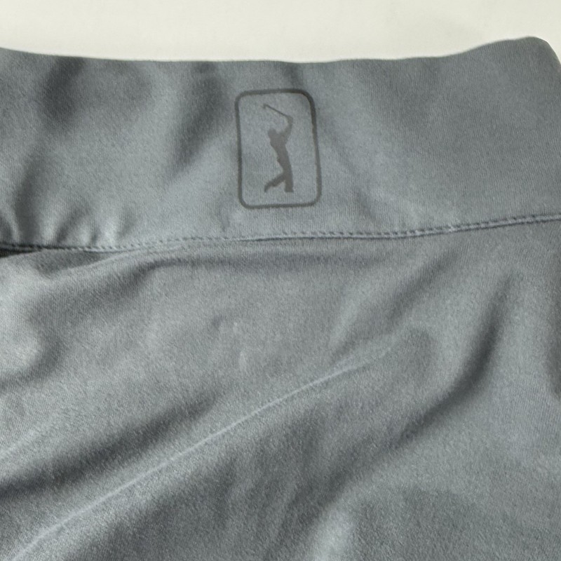 PGA Tour Pullover Quarter Zip Mens Large Gray Stripe Shirt Long Sleeve NWT gallery
